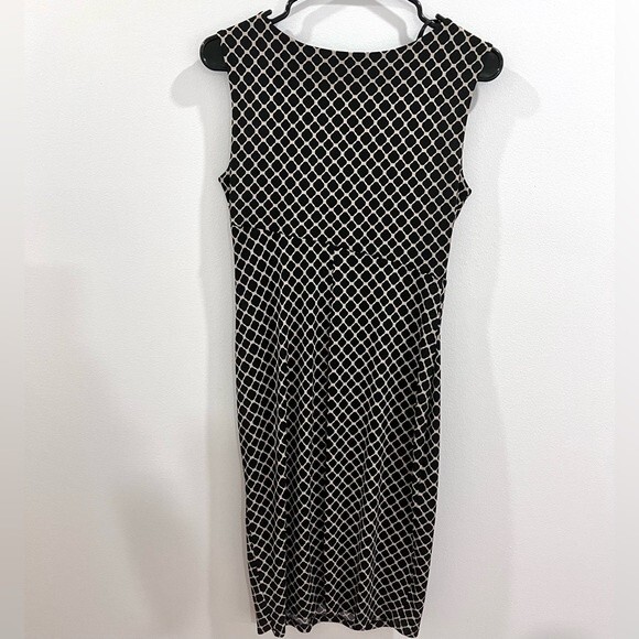 NWT Enfocus Studio black and white ruched side sheath dress size 6P NWT - Picture 3 of 6